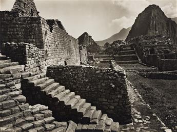 MARTÍN CHAMBI (1891-1973) Group of 9 medium-format photographs depicting Cuzco architecture, church interiors, decorative details, and